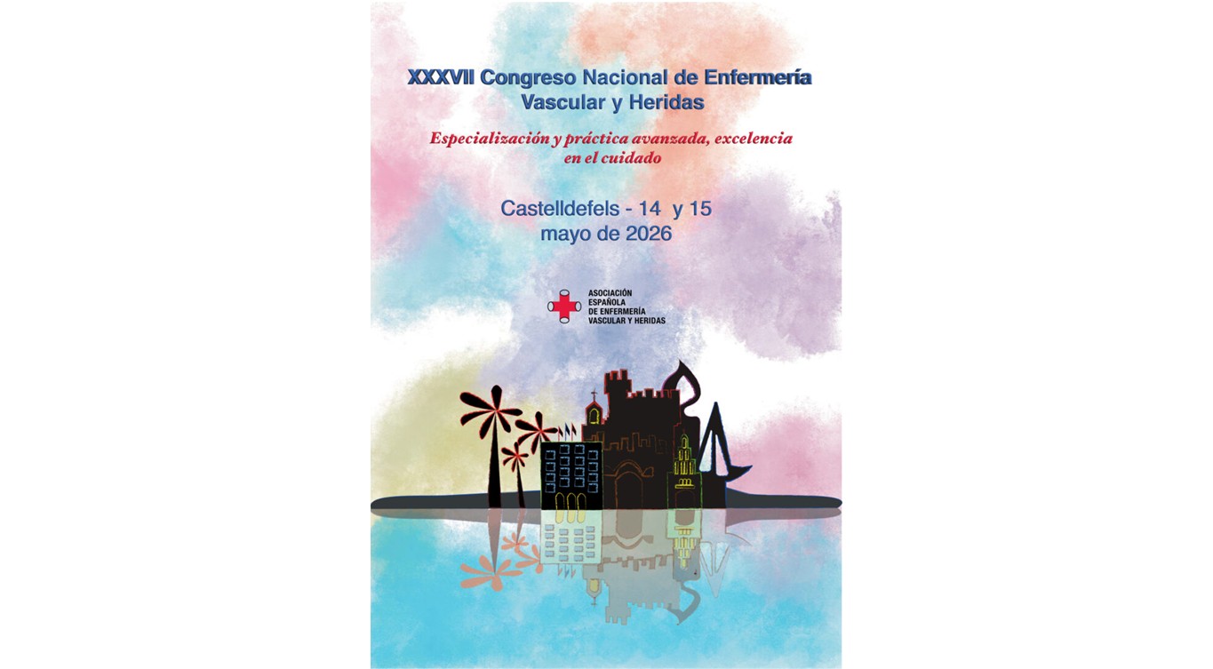 Castelldefels acoge el XXXVII Congreso Nacional de Enfermería Vascular y Heridas, los días 14 y 15 de mayo de 2026, bajo el lema «Especialización y práctica avanzada, excelencia en el cuidado